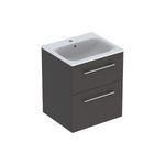 Juego de lavabo para mueble serie Selnova Square, referencia 501.233.00.1 de Geberit. Lava / Cubierto mate